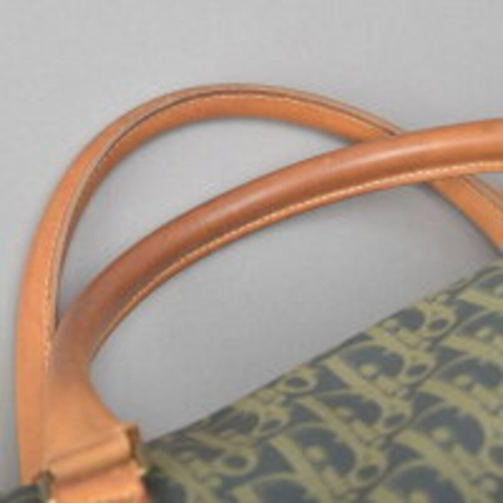 Extremely Rare Christian Dior Trotter Boston Bag Leather Gray All Over Travel ag - Picture 7 of 10